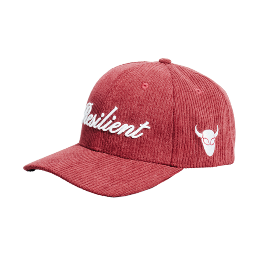 "Resilient" Red Devil Cap in Crimson Corduroy - SOLD OUT