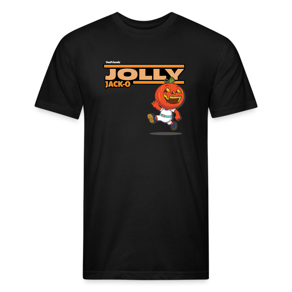Jolly Jack-O Character Comfort Adult Tee - black