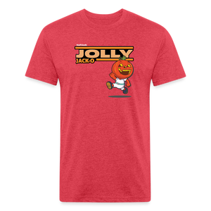 Jolly Jack-O Character Comfort Adult Tee - heather red