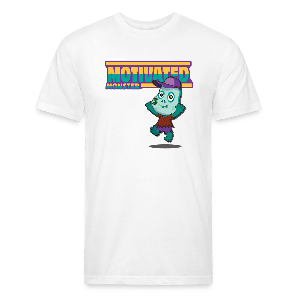 Motivated Monster Character Comfort Adult Tee - white
