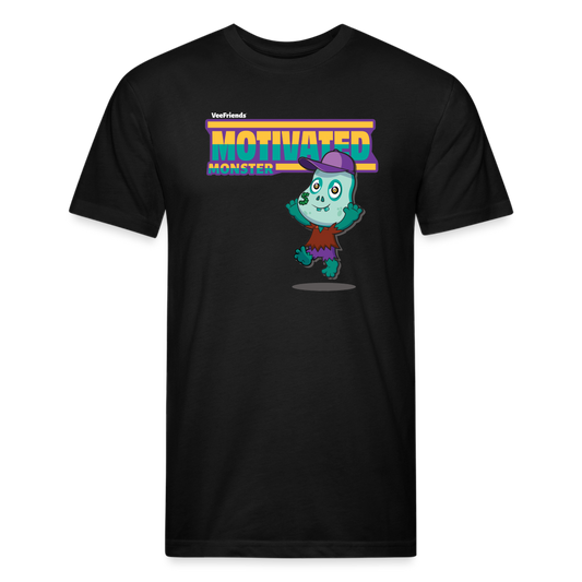 Motivated Monster Character Comfort Adult Tee - black