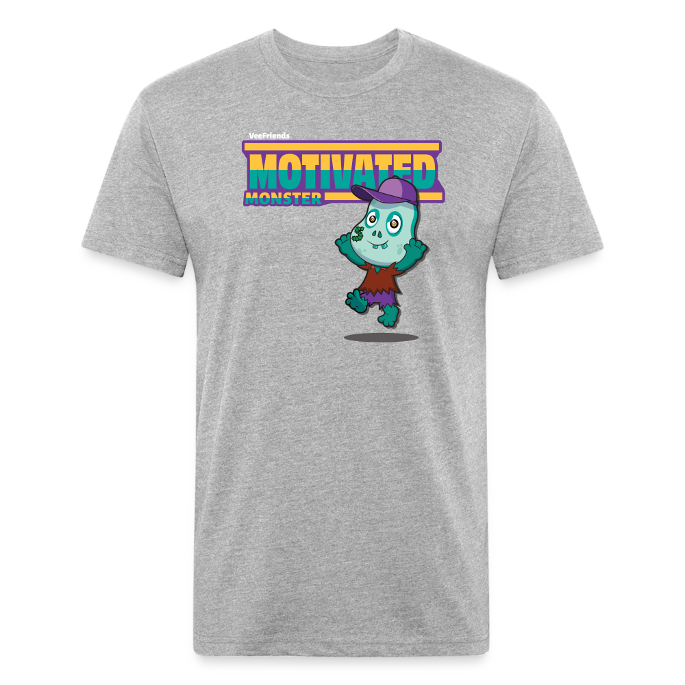 Motivated Monster Character Comfort Adult Tee - heather gray