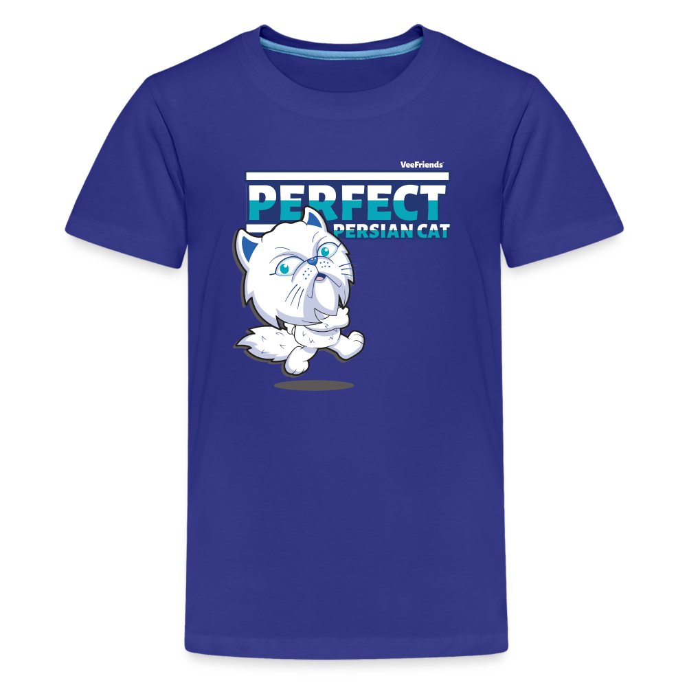 Perfect Persian Cat Character Comfort Kids Tee - royal blue