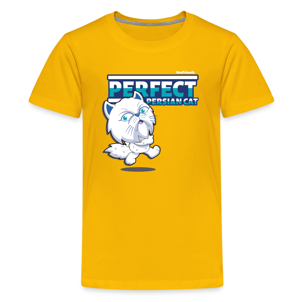 Perfect Persian Cat Character Comfort Kids Tee - sun yellow