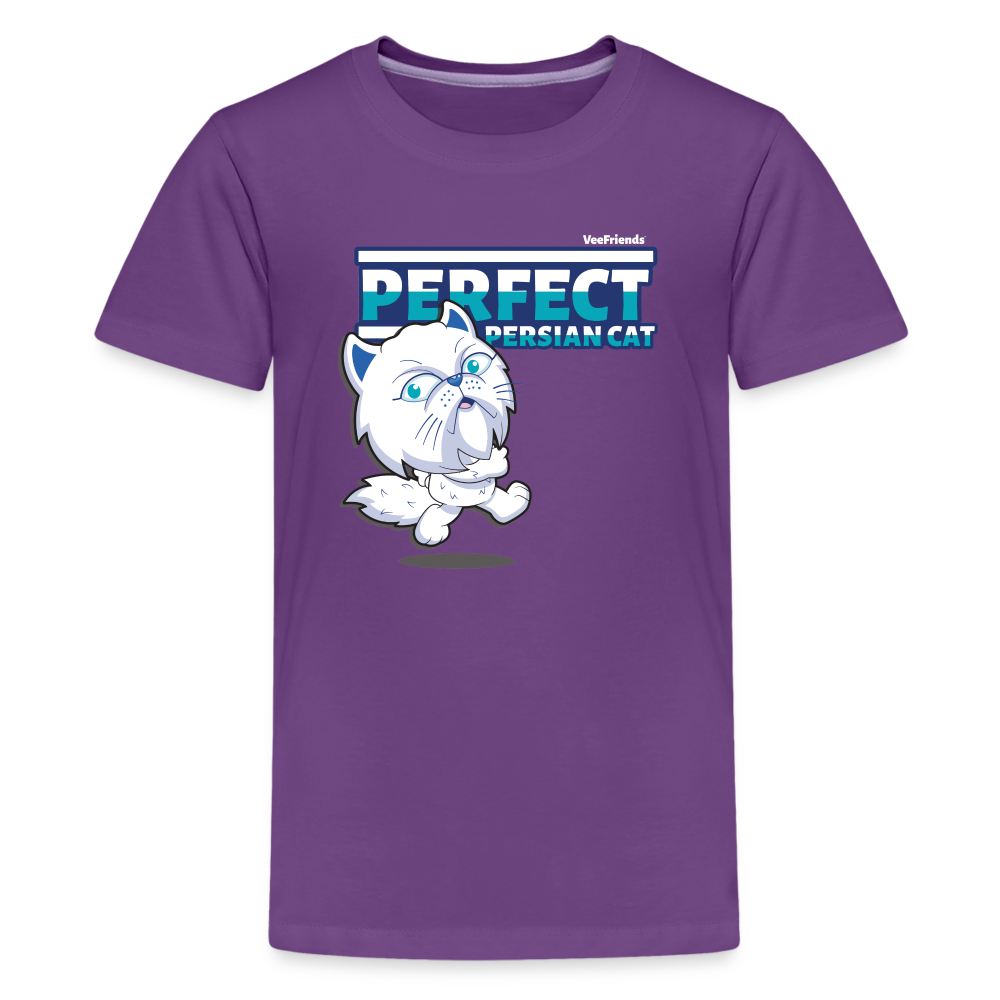Perfect Persian Cat Character Comfort Kids Tee - purple
