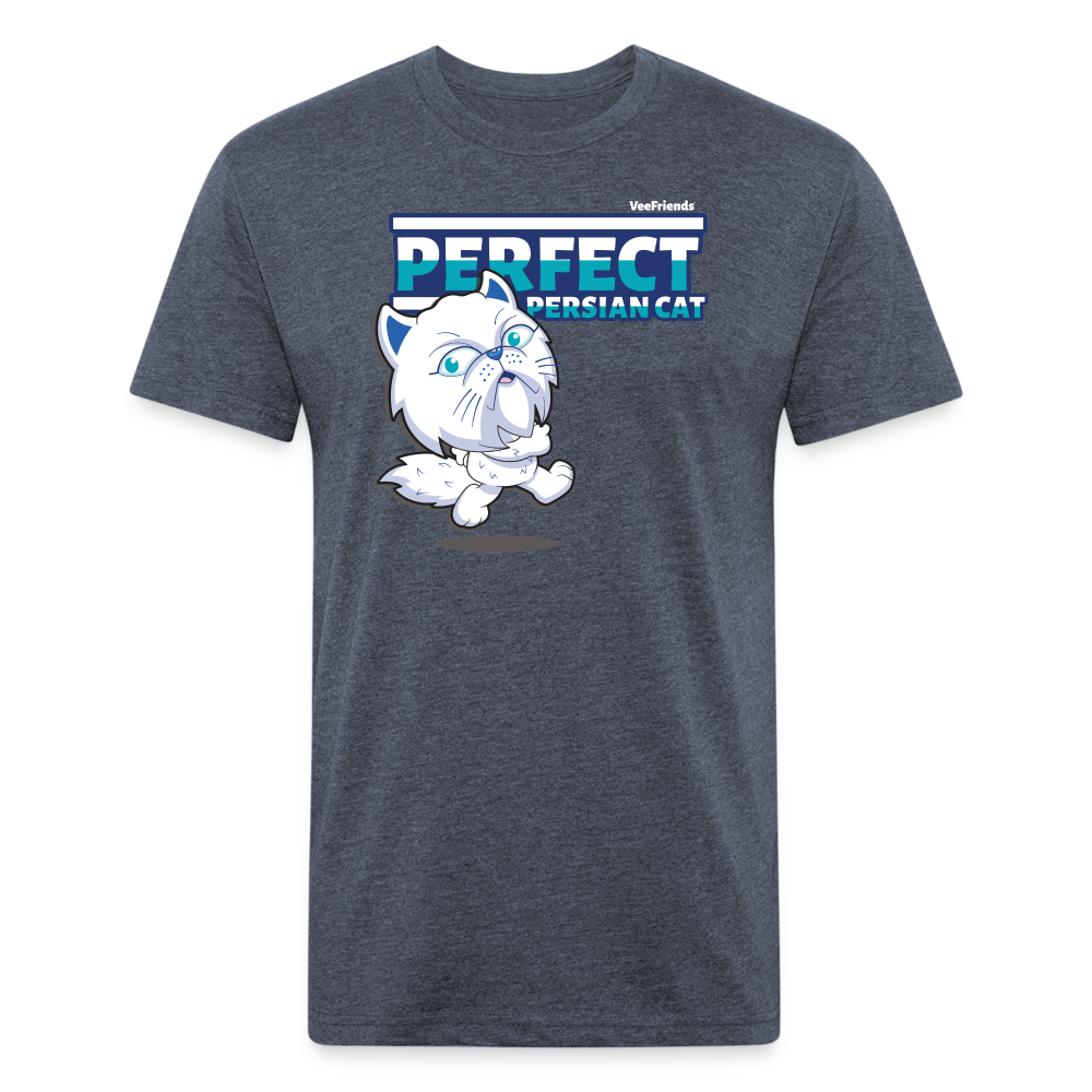Perfect Persian Cat Character Comfort Adult Tee - heather navy