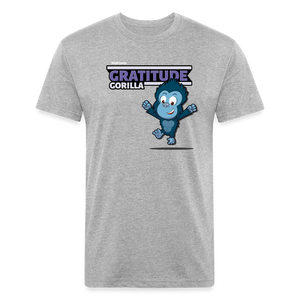 Gratitude Gorilla Character Comfort Adult Tee - heather gray