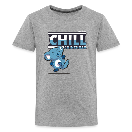 Chill Chinchilla Character Comfort Kids Tee - heather gray