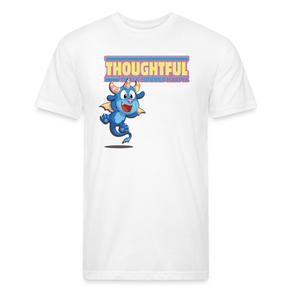 Thoughtful Three Horned Harpik Character Comfort Adult Tee - white