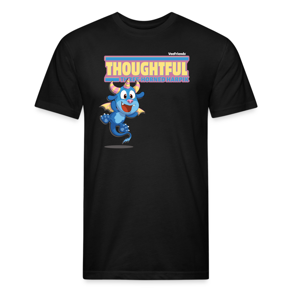 Thoughtful Three Horned Harpik Character Comfort Adult Tee - black