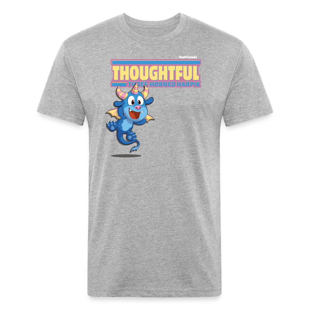 Thoughtful Three Horned Harpik Character Comfort Adult Tee - heather gray