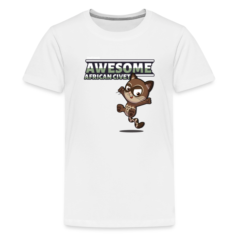 Awesome African Civet Character Comfort Kids Tee - white