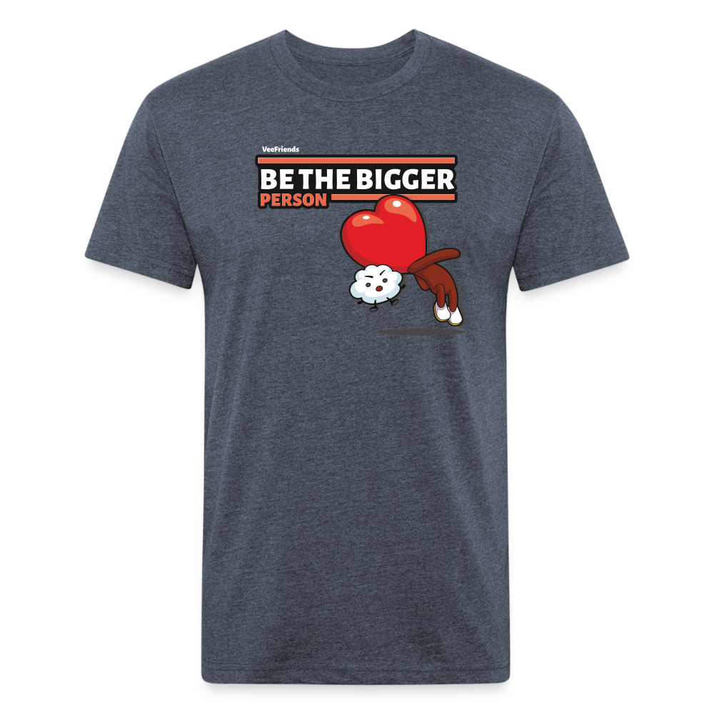Be The Bigger Person Character Comfort Adult Tee - heather navy