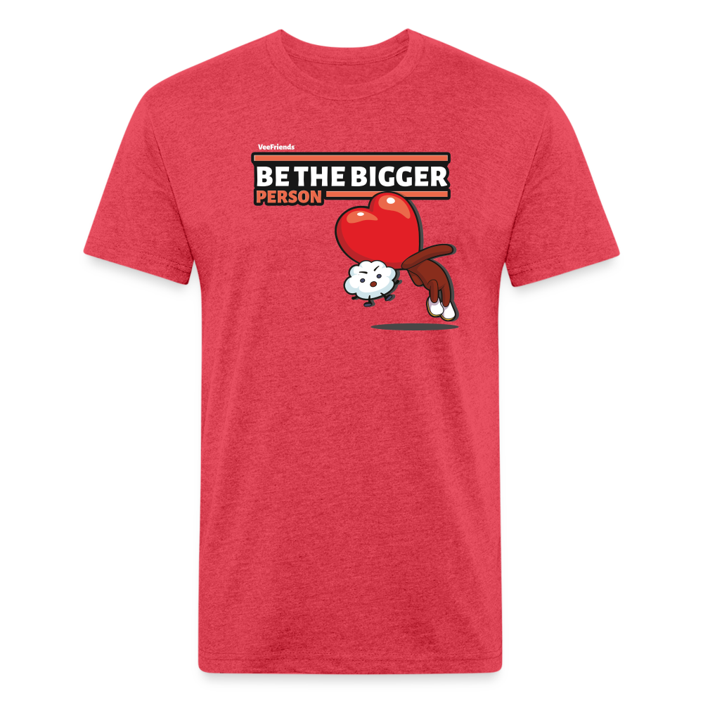 Be The Bigger Person Character Comfort Adult Tee - heather red