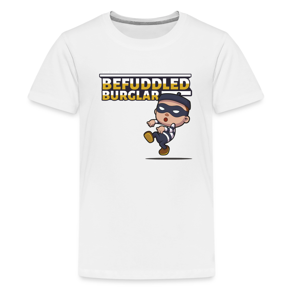 Befuddled Burglar Character Comfort Kids Tee - white