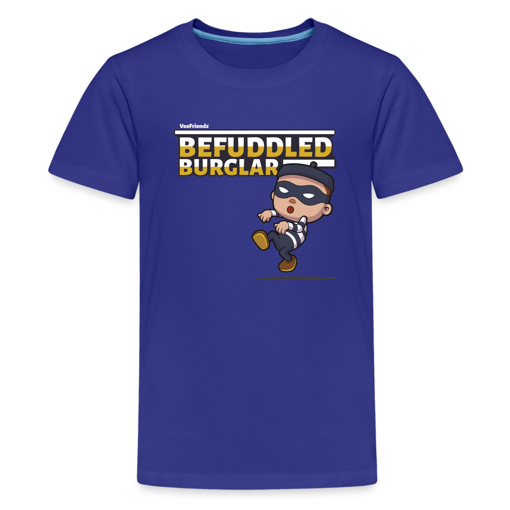 Befuddled Burglar Character Comfort Kids Tee - royal blue