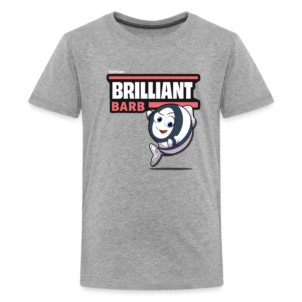 Brilliant Barb Character Comfort Kids Tee - heather gray