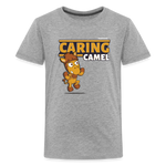 Caring Camel Character Comfort Kids Tee - heather gray