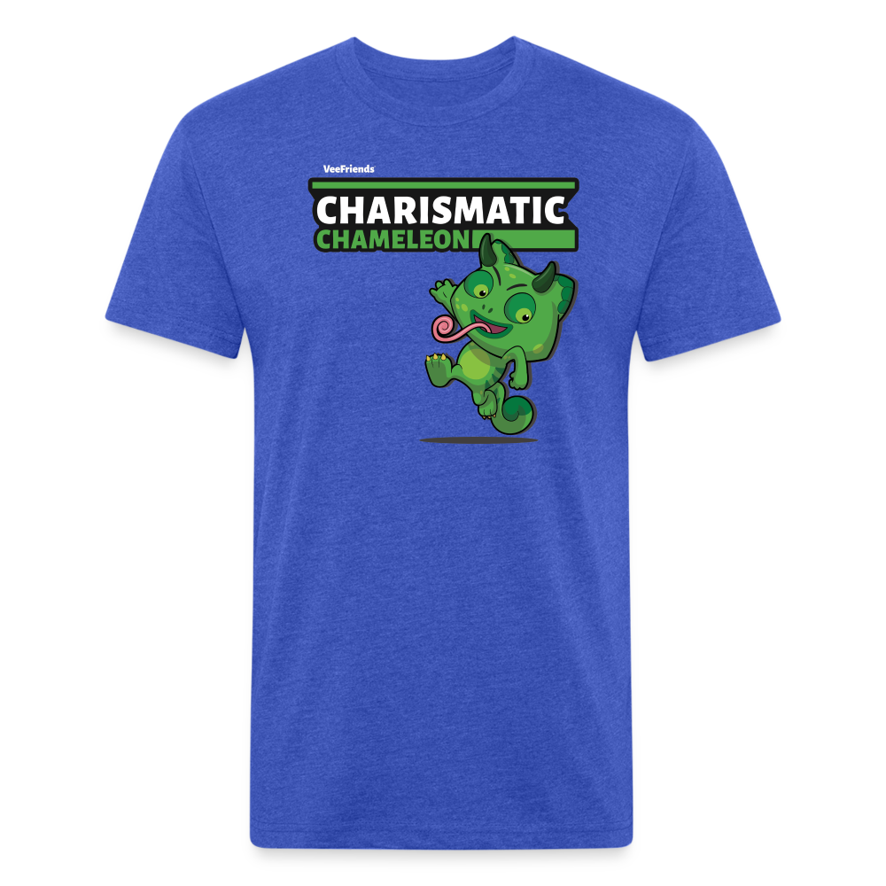Charismatic Chameleon Character Comfort Adult Tee - heather royal