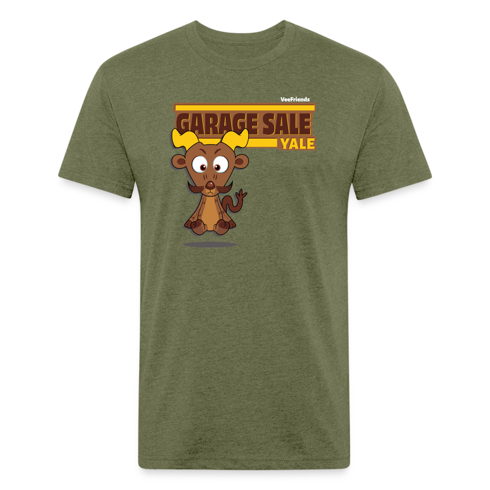 Garage Sale Yale Character Comfort Adult Tee - heather military green