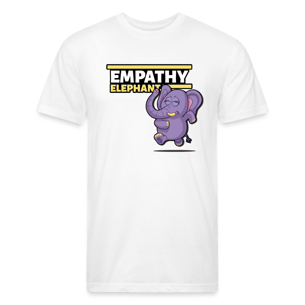 Empathy Elephant Character Comfort Adult Tee - white