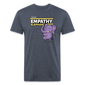 Empathy Elephant Character Comfort Adult Tee - heather navy