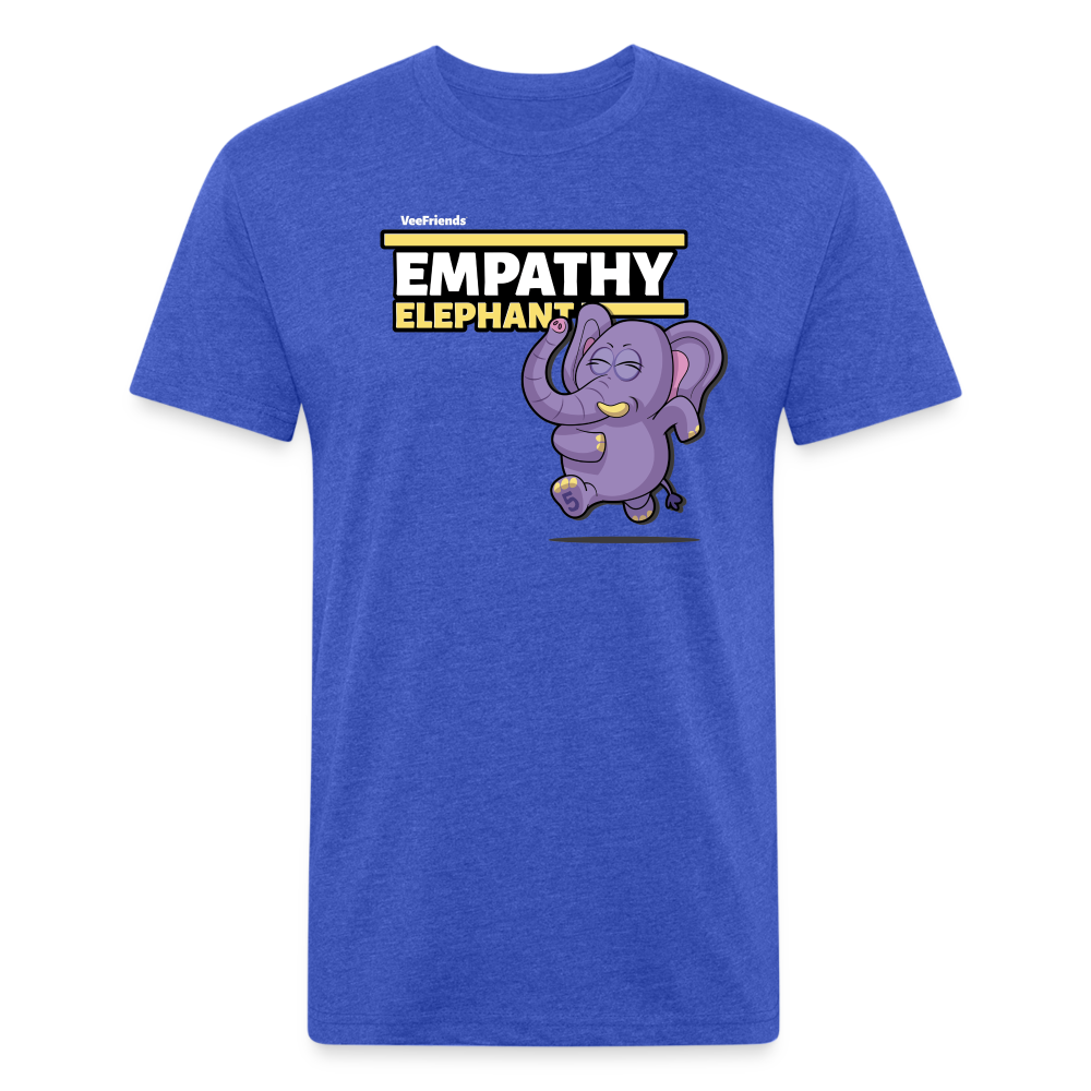 Empathy Elephant Character Comfort Adult Tee - heather royal