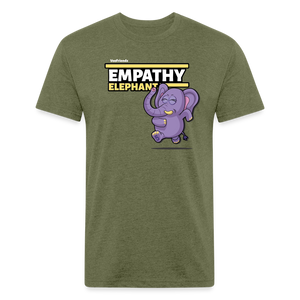 Empathy Elephant Character Comfort Adult Tee - heather military green