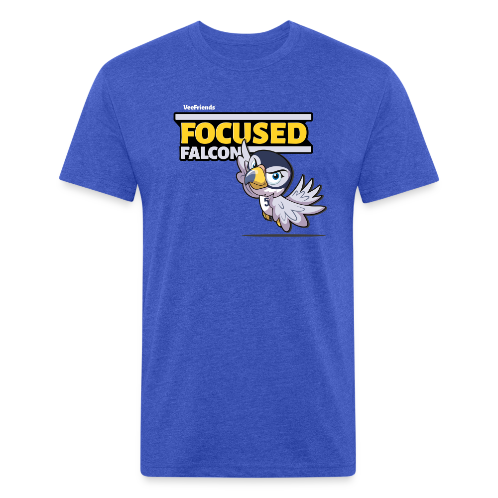 Focused Falcon Character Comfort Adult Tee - heather royal