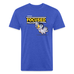 Focused Falcon Character Comfort Adult Tee - heather royal