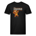 Gracious Grizzly Bear Character Comfort Adult Tee - black