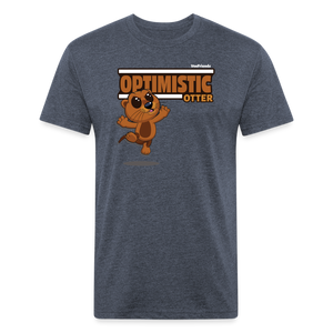 Optimistic Otter Character Comfort Adult Tee - heather navy