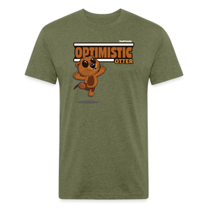 Optimistic Otter Character Comfort Adult Tee - heather military green