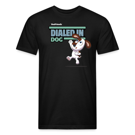 Dialed In Dog Character Comfort Adult Tee - black