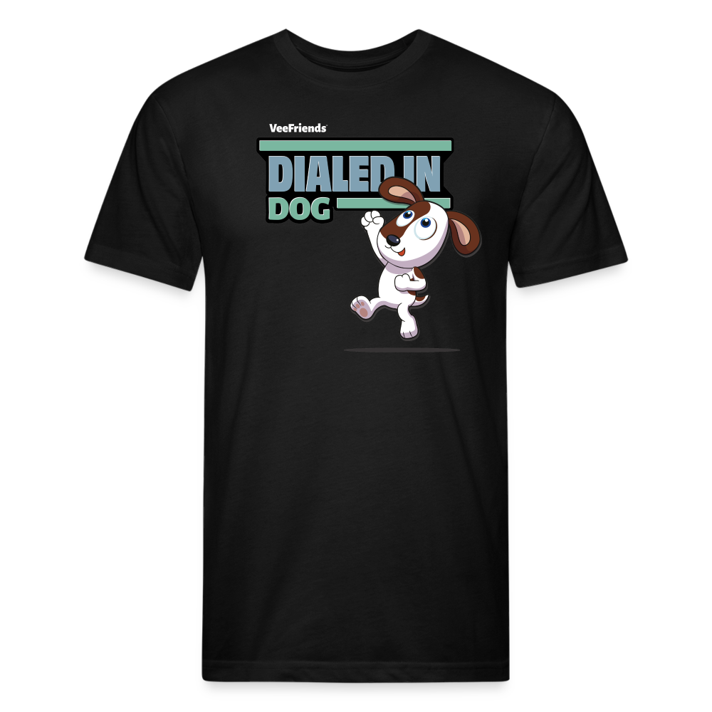 Dialed In Dog Character Comfort Adult Tee - black