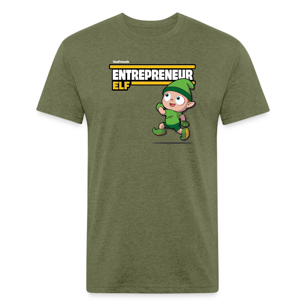 Entrepreneur Elf Character Comfort Adult Tee - heather military green