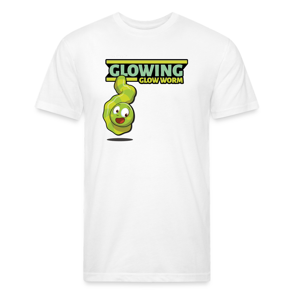 Glowing Glow Worm Character Comfort Adult Tee - white
