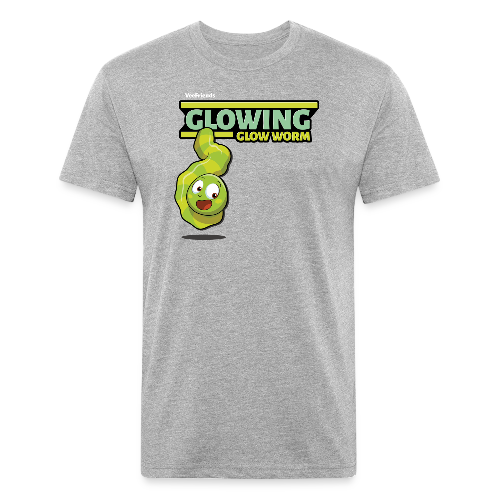 Glowing Glow Worm Character Comfort Adult Tee - heather gray