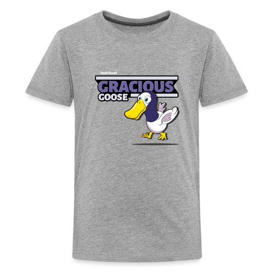 Gracious Goose Character Comfort Kids Tee - heather gray