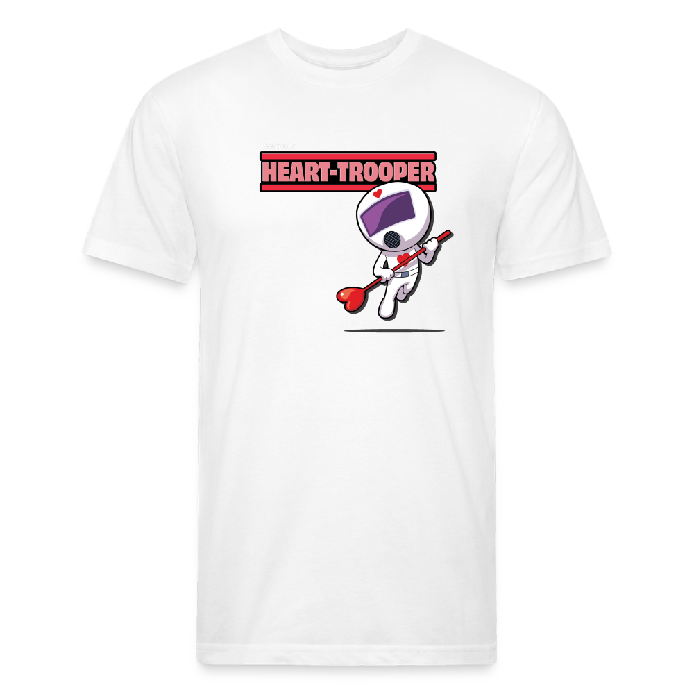 Heart-Trooper Character Comfort Adult Tee - white