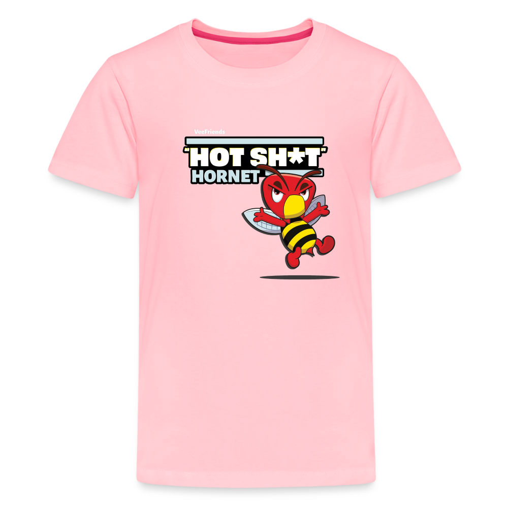 "Hot Sh*t" Hornet Character Comfort Kids Tee - pink