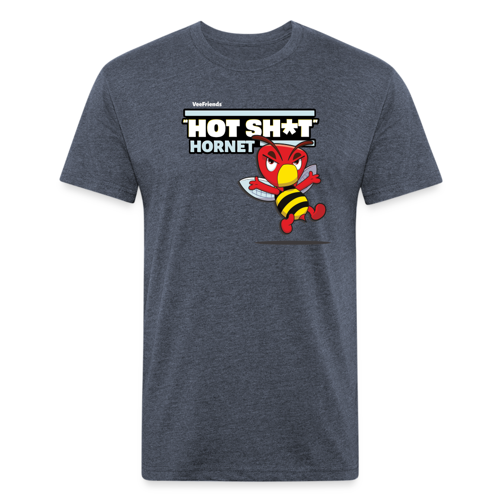 "Hot Sh*t" Hornet Character Comfort Adult Tee - heather navy