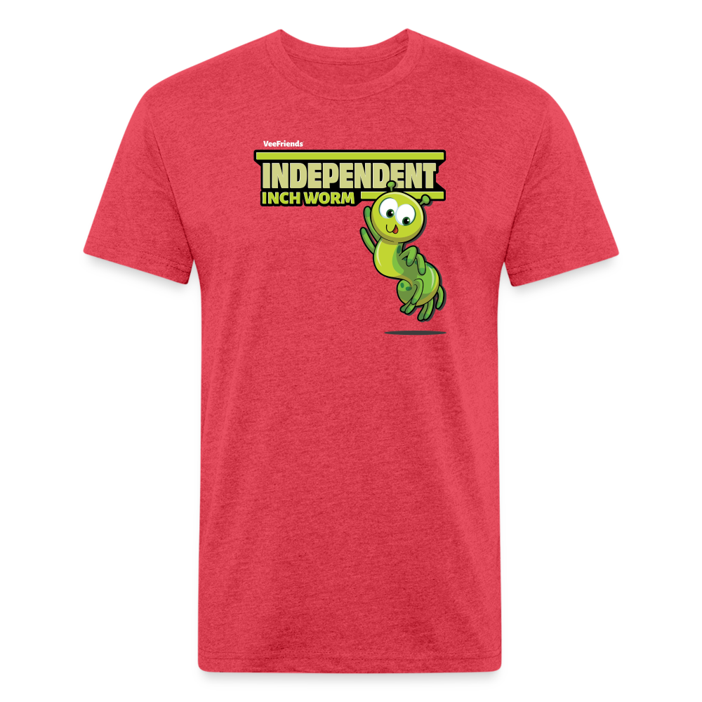Independent Inch Worm Character Comfort Adult Tee - heather red