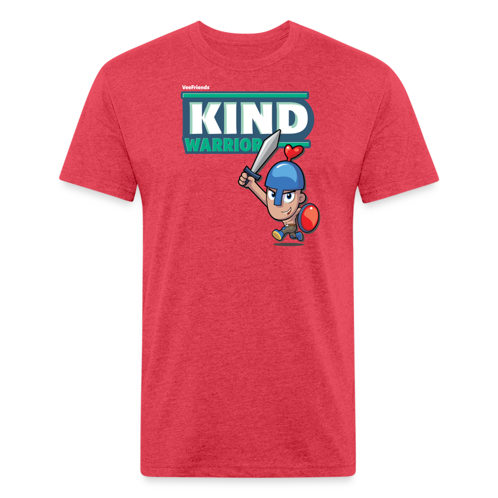 Kind-Warrior Character Comfort Adult Tee - heather red