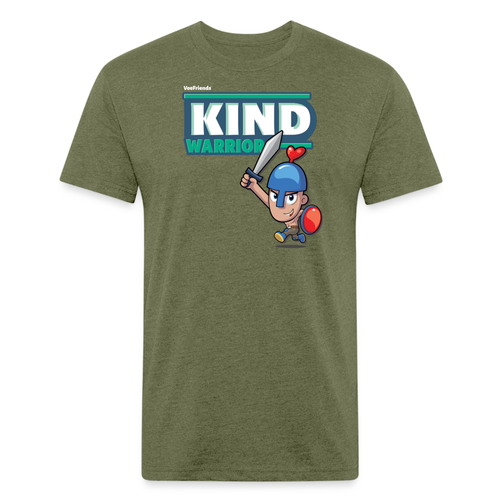 Kind-Warrior Character Comfort Adult Tee - heather military green