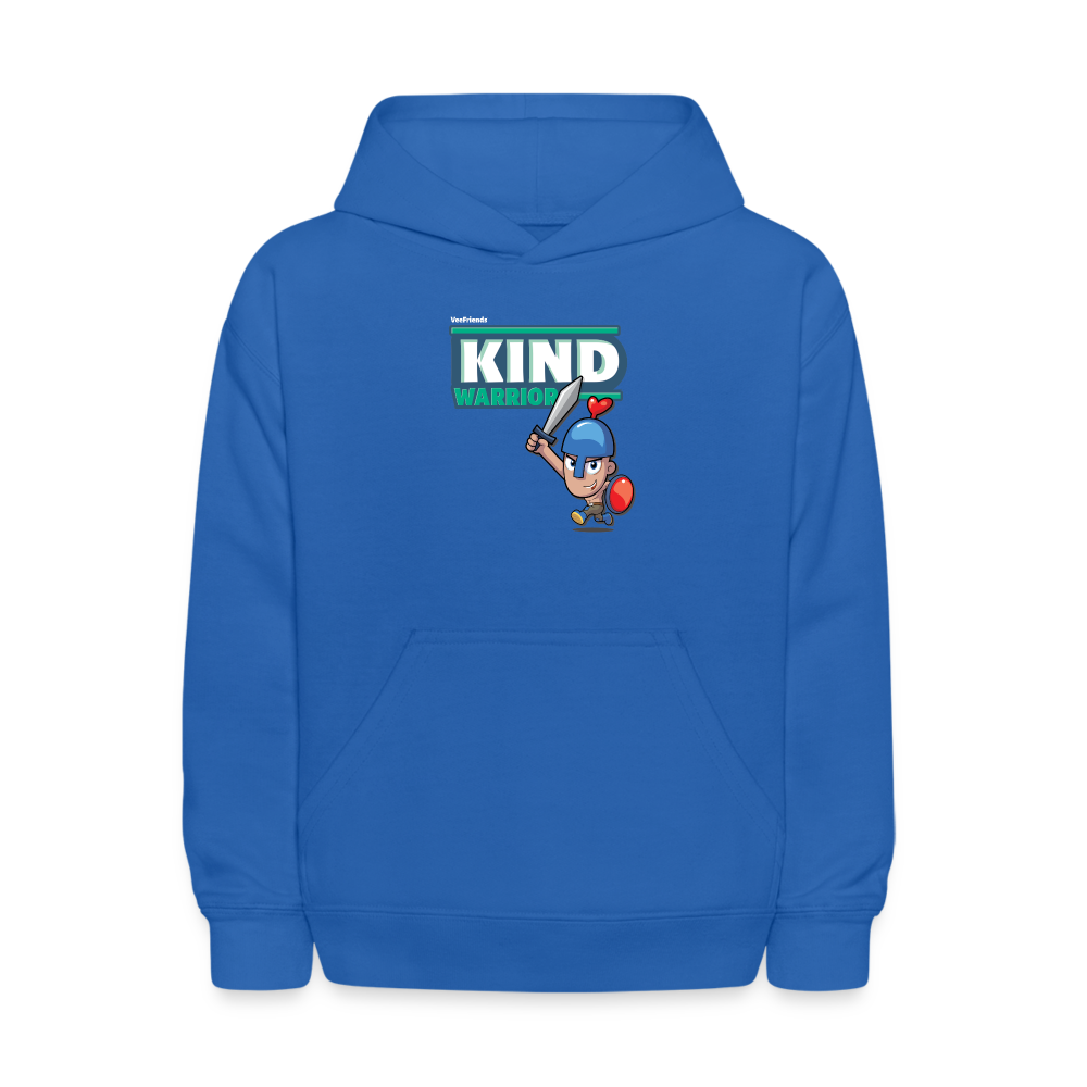 Kind-Warrior Character Comfort Kids Hoodie - royal blue