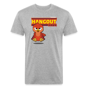 Hangout Hawk Character Comfort Adult Tee (Holder Claim) - heather gray