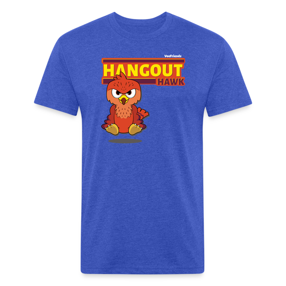 Hangout Hawk Character Comfort Adult Tee (Holder Claim) - heather royal