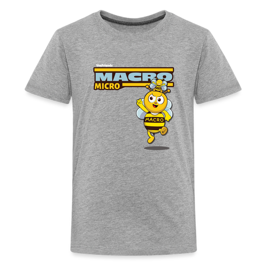 Macro Micro Character Comfort Kids Tee - heather gray