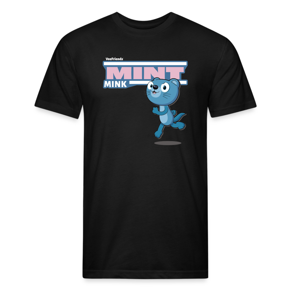 Mint Mink Character Comfort Adult Tee - black